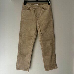 Loft Slim Straight Corduroy Tan Pants Size 6 petite